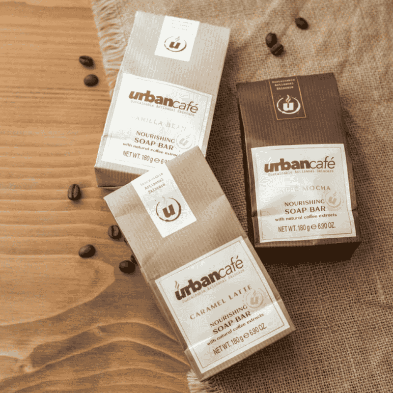 Body Care Jb Brr URBAN Soap Bar Caramel Latte With Natural Coffee Extracts 180 g