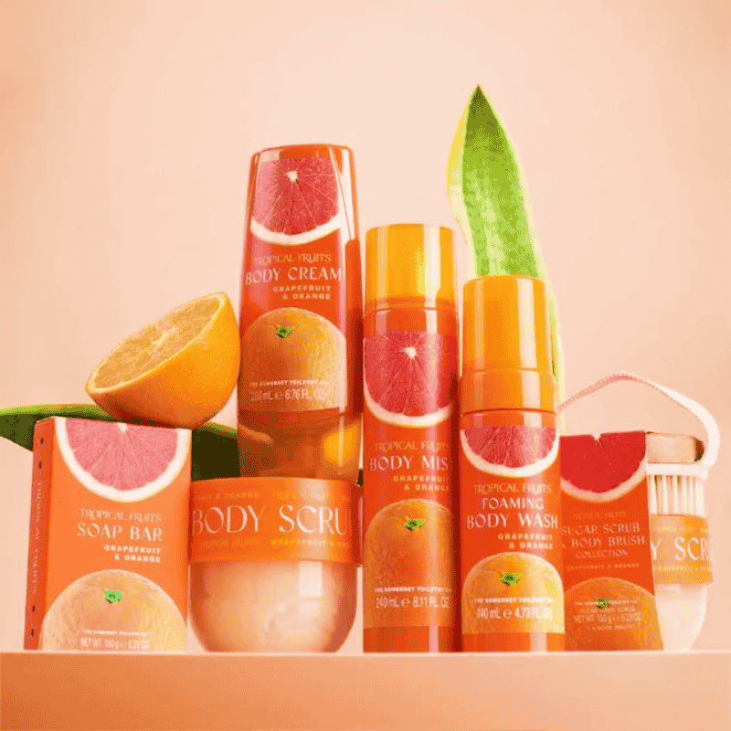 Bundles & Gift Sets Gift TF Grapefruit & Orange Sugar Scrub/Body Brush 150 g