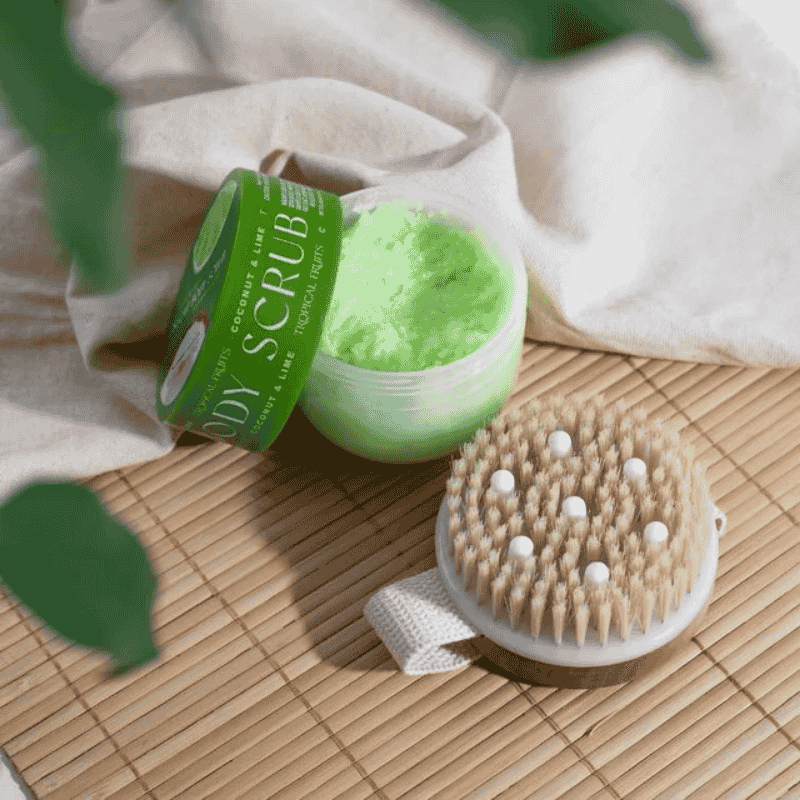 Bundles & Gift Sets Gift TF Coconut & Lime Sugar Scrub/Body Brush 150 g