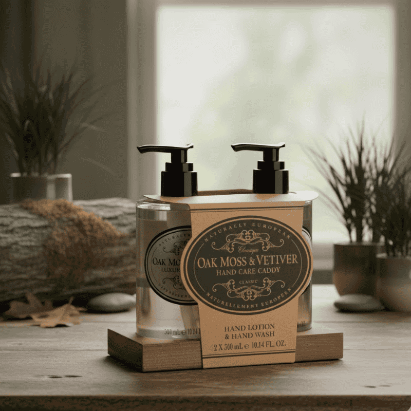Bundles & Gift Sets Gift NE Oak Moss & Vetiver Hand Care Caddy 2X300 ml