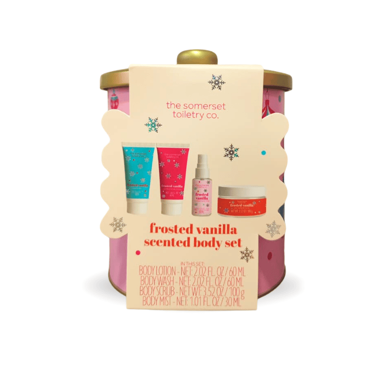 Bundles & Gift Sets Gift SOM Lata Frosted Vanilla Scented, Lc Crp 60Ml/Wash 60Ml/Scr 100Gr/Mist 30 ml