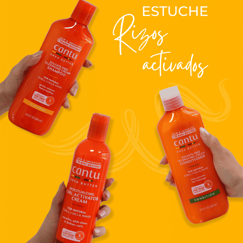Hair Care Gift CANTU Kit Cantu Shampoo 400Ml+Acond 400Ml+Activador 355 ml