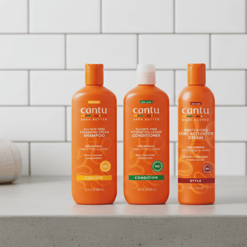 Hair Care Gift CANTU Kit Cantu Shampoo 400Ml+Acond 400Ml+Activador 355 ml