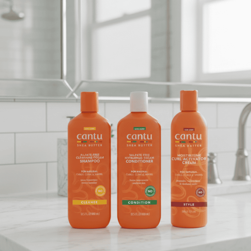 Hair Care Gift CANTU Kit Cantu Shampoo 400Ml+Acond 400Ml+Activador 355 ml