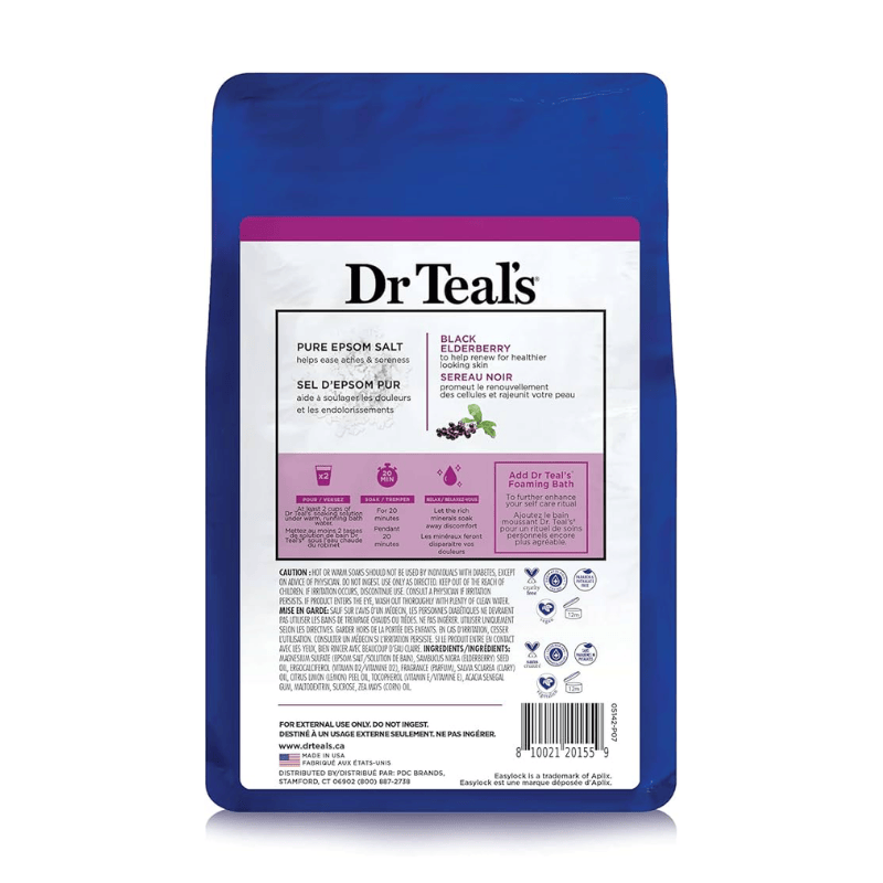 Spa Care Sal Tin DR.T Black Elderberry-Vitamina D 3 Lbs