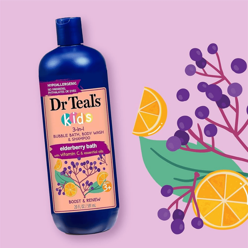 Body Care Gl Dch DR.T Kids 3 En 1 Elderberry Bath 591 ml