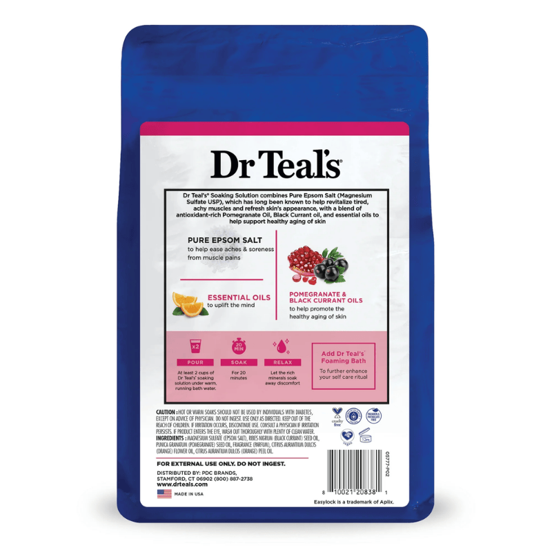 Spa Care Sal Tin DR.T Pomegranate-Black Currant Essential Oils 3 Lbs