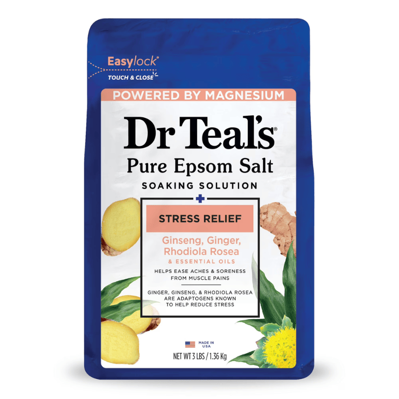 Spa Care Sal Tin DR.T Stress Relief Ginseng, Ginger, Rhodiola Rosea 3 Lbs