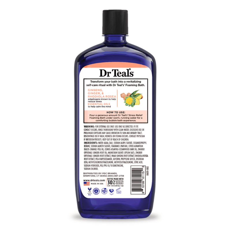 Spa Care Bur Tin DR.T Stress Relief Ginseng, Ginger, Rhodiola Rosea 1000 ml