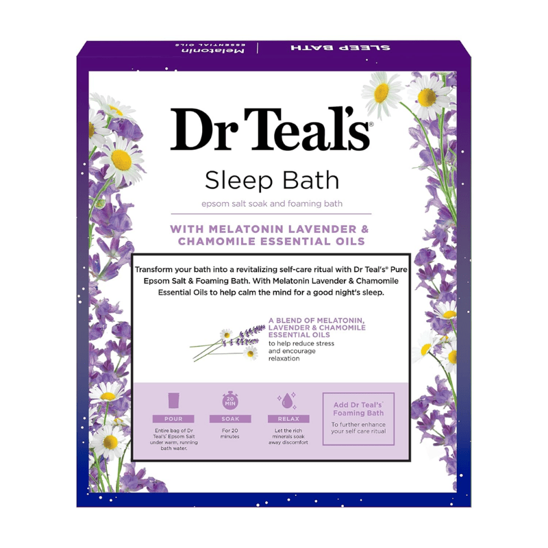 Bundles & Gift Sets Gift DR.T Bathtime Bundle Melatonin-Lavender-Chamomile Salt 312G/Foaming 88 ml