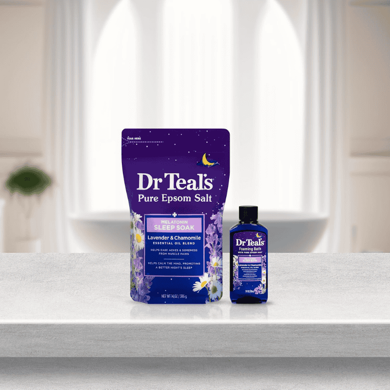 Bundles & Gift Sets Gift DR.T Bathtime Bundle Melatonin-Lavender-Chamomile Salt 312G/Foaming 88 ml