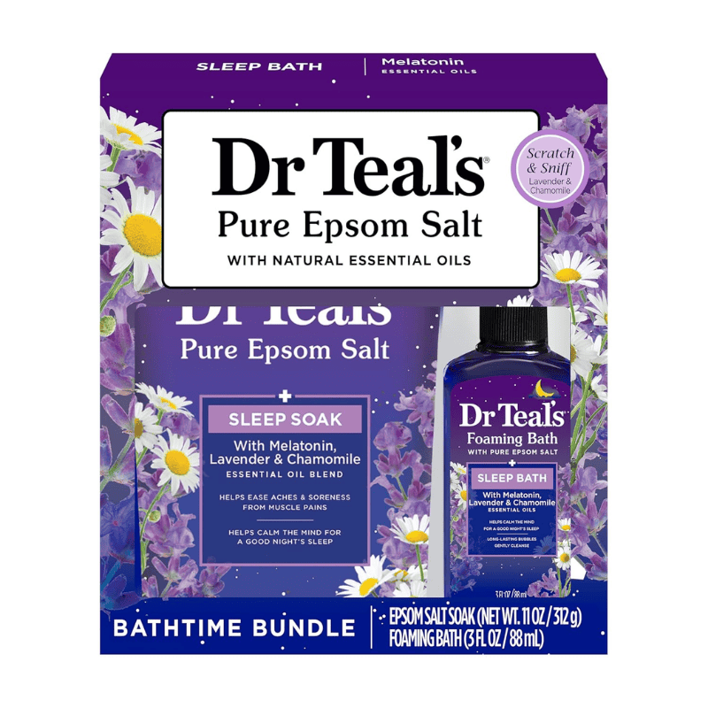 Bundles & Gift Sets Gift DR.T Bathtime Bundle Melatonin-Lavender-Chamomile Salt 312G/Foaming 88 ml