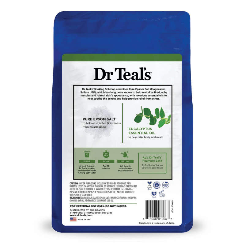 Spa Care Sal Tin DR.T Relax & Relief With Eucalyptus & Spearmint 3 Lbs