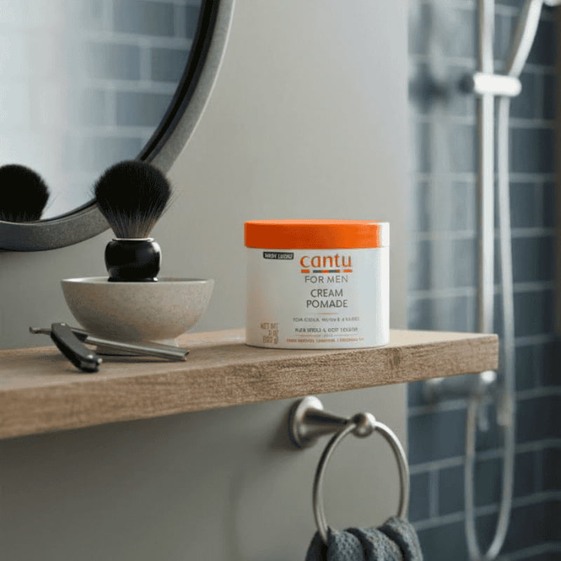 Hair Care TRM CANTU For Men Cream Pomade Shea Butter-Caffeine-Moringa Oil 227 g