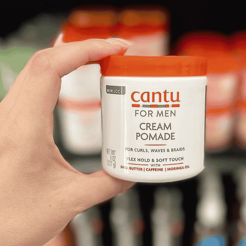 Hair Care TRM CANTU For Men Cream Pomade Shea Butter-Caffeine-Moringa Oil 227 g