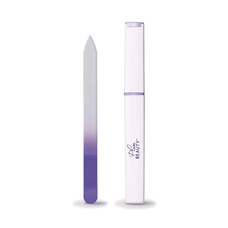 Body Care Acc Plum Beauty Glass Nail File Gentle Shaping For All Nail Types