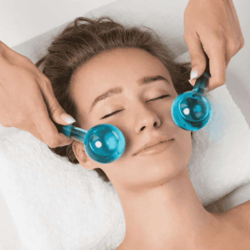 Body Care Acc Plum Beauty Glass Cooling Facial Blobes Sootheand Depuff