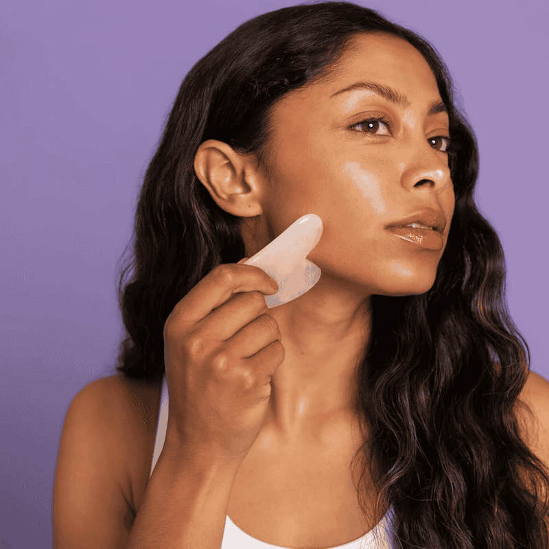 Body Care Acc Plum Beauty Rose Quartz Gua Sha Stone Plum Beauty