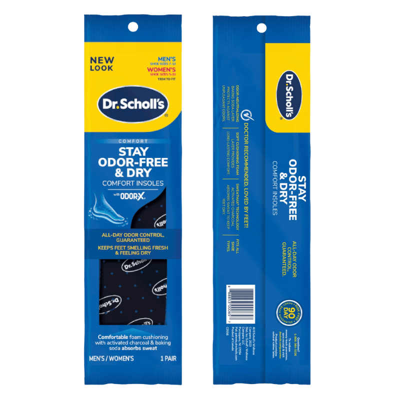Foot Care Acc DR. S Stay Odor-Free & Dry Comfort Insoles Men´S/Women´S 1 Pair