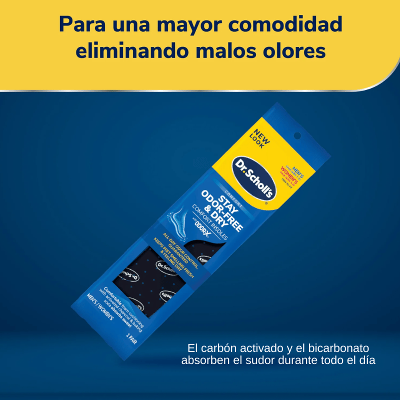 Foot Care Acc DR. S Stay Odor-Free & Dry Comfort Insoles Men´S/Women´S 1 Pair