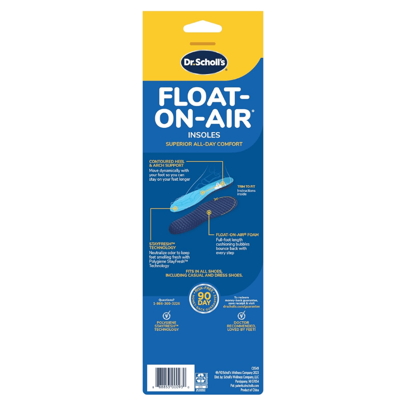 Foot Care Acc DR. S Float-On-Air Superior Comfort All-Day Insoles Women´S 1 Pair
