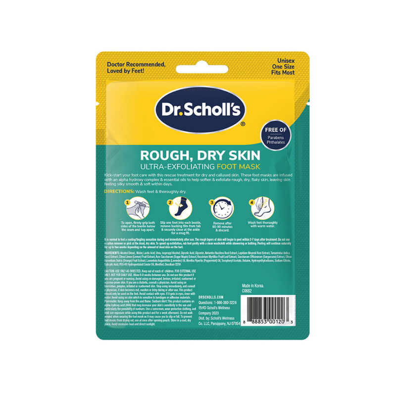 Foot Care Msc DR. S Foot Mask Rough Dry Skin Ultra Exfoliating 1 Pair 44 g